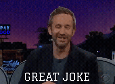 Man In Suit Says Great Joke GIF