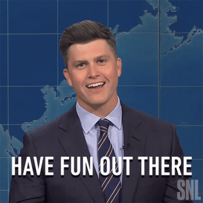 Man In Suit Says Have Fun GIF