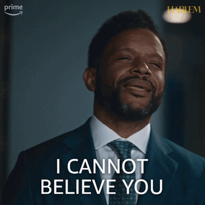 Man In Suit Says He Cannot Believe You GIF