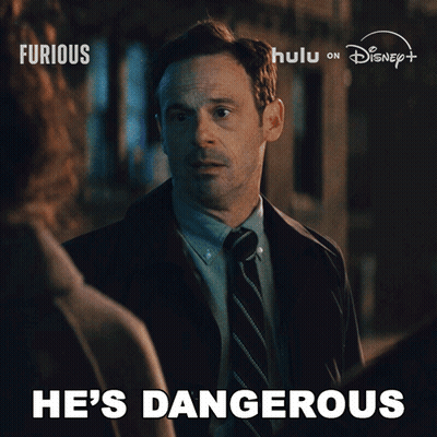 Man In Suit Says He's Dangerous Disney Ad GIF