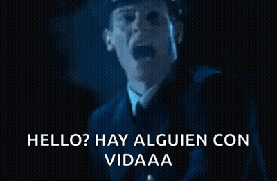 Man In Suit Says Hello Hay Alguien Con Vidaaaa GIF