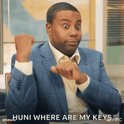 Man In Suit Says Hunt Where Are My Keys GIF