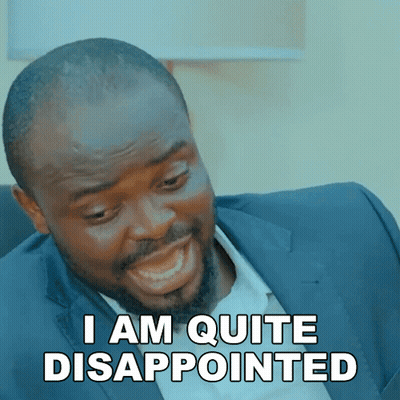 Man In Suit Says I Am Quite Disappointed GIF