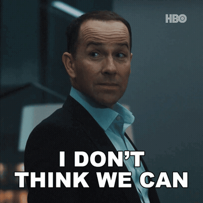 Man In Suit Says I Don't Think We Can GIF