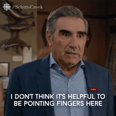 Man In Suit Says I Dont Think Its Helpful To Be Pointing Fingers Here GIF