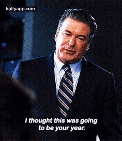 Man In Suit Says I Thought This Was Going To Be Your Year GIF