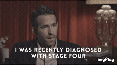 Man In Suit Says I Was Recently Diagnosed Stage Four GIF