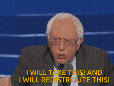 Man In Suit Says I Will Take This And Redistribute This GIF