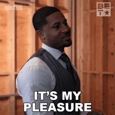 Man In Suit Says It's My Pleasure GIF