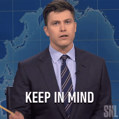Man In Suit Says Keep In Mind GIF