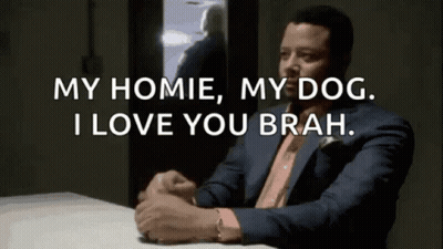 Man In Suit Says My Homie My Dog I Love You Brah GIF