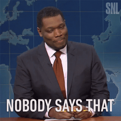 Man In Suit Says Nobody Says That In Front Of Map GIF