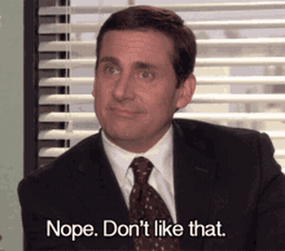 Man In Suit Says Nope Don't Like That GIF