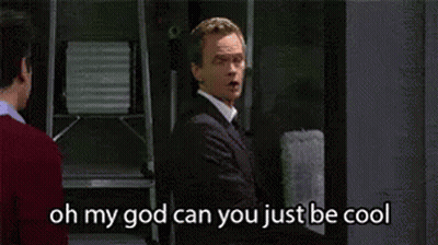 Man In Suit Says Oh My God Can You Just Be Cool GIF