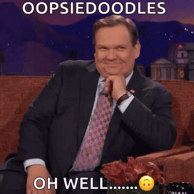 Man In Suit Says Oopsiedoodles Oh Well GIF