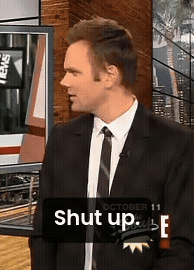 Man In Suit Says Shut Up October 11Th GIF