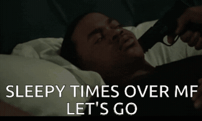 Man In Suit Says Sleepy Times Over Me Let's Go GIF