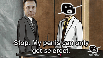 Man In Suit Says Stop My Penis Can Only Get So Erect GIF