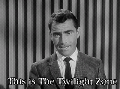 Man In Suit Says This Is The Twilight Zone GIF