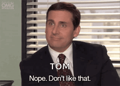 Man In Suit Says Tom Nope Don't Like That GIF
