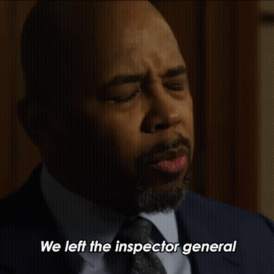 Man In Suit Says We Left The Inspector General GIF
