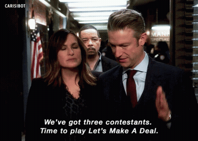 Man In Suit Says We've Got Three Contestants Time To Play GIF