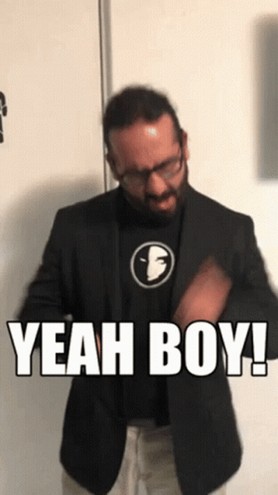 Man In Suit Says Yeah Boy GIF