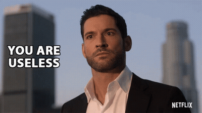 Man In Suit Says You Are Useless Netflix Logo GIF