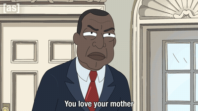 Man In Suit Says You Love Your Mother GIF