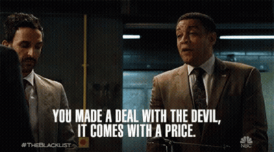 Man In Suit Says You Made A Deal With The Devil GIF