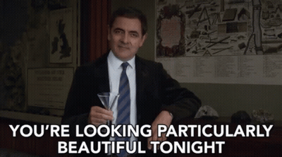 Man In Suit Says You're Looking Particularly Beautiful GIF