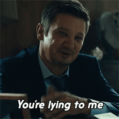 Man In Suit Says You're Lying To Me GIF