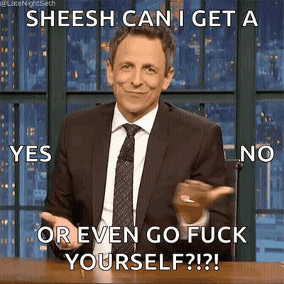 Man In Suit Sheesh Go Fuck Yourself GIF