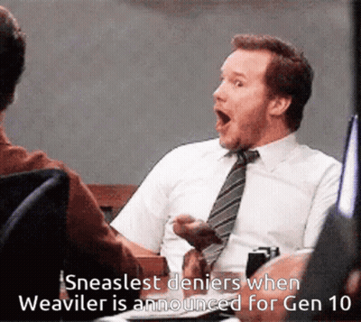 Man In Suit Shocked By Weaviler Announcement GIF