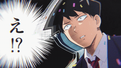 Man In Suit Shocked Surrounded By Chinese Writing GIF
