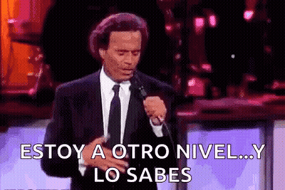 Man In Suit Singing At Microphone GIF