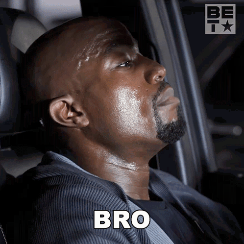 Man In Suit Sitting In Car Saying Bro GIF