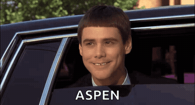 Man In Suit Sitting In Car With Aspen GIF