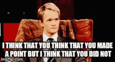 Man In Suit Sitting In Chair Saying I Think GIF
