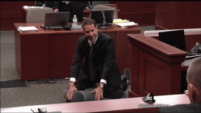 Man In Suit Sitting In Courtroom ABC News GIF