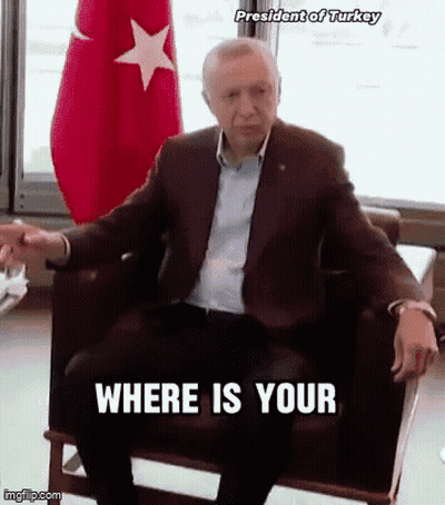 Man In Suit Sitting With Where Is Your GIF