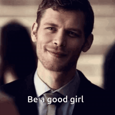 Man In Suit Smiling Be A Good Girl GIF