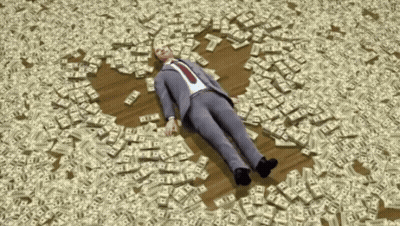 Man In Suit Smiling Hand To Chest GIF