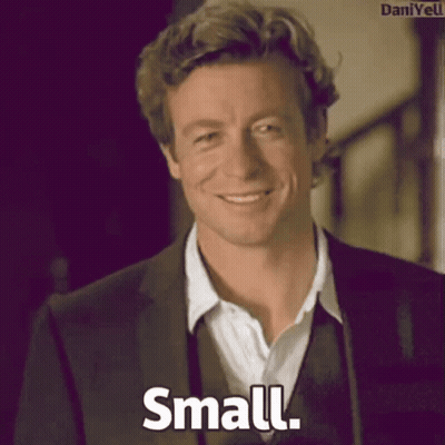 Man In Suit Smiling Saying Small GIF
