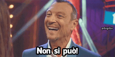 Man In Suit Smiling Says Non Si Può GIF