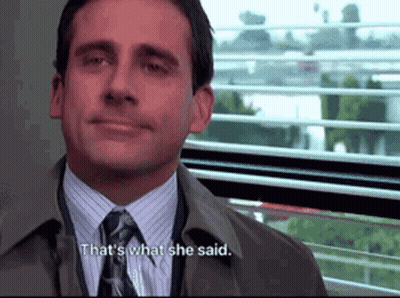 Man In Suit Smiling Says Thats What She Said GIF
