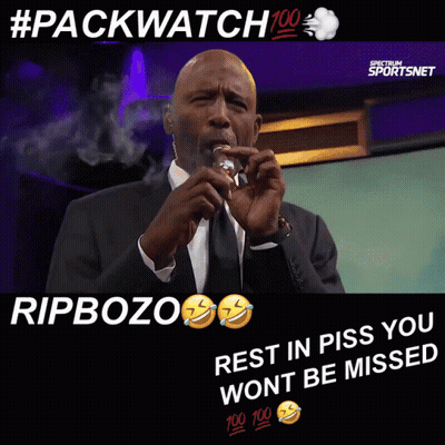 Man In Suit Smoking Cigar Ripbozo Rest In Piss GIF
