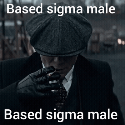 Man In Suit Smoking Cigarette Based Sigma Male GIF