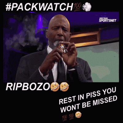 Man In Suit Smoking Cigarette Rip Bozo Rest In Pis GIF