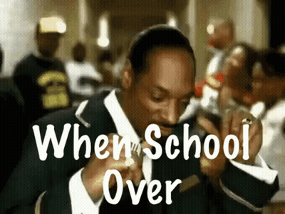Man In Suit Smoking Cigarette When School Over GIF